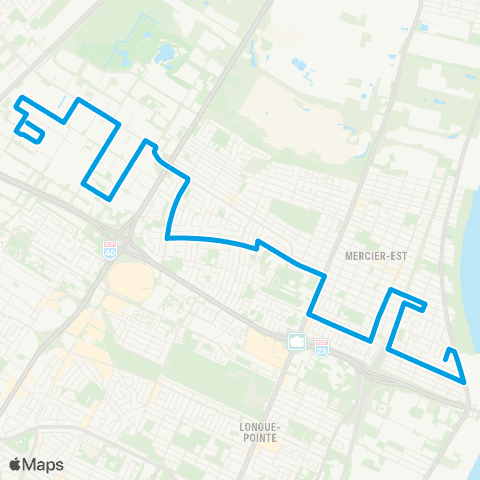 STM Honoré-Beaugrand map