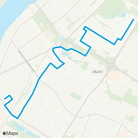 STM Des Grandes-Prairies map
