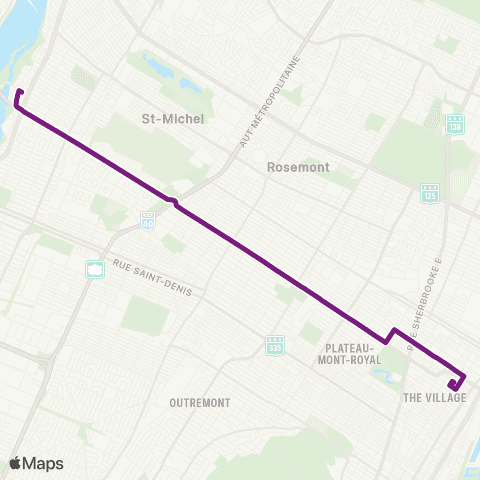 STM Papineau map
