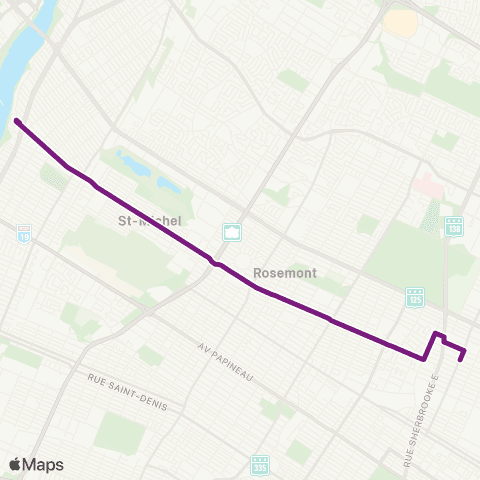 STM Saint-Michel map