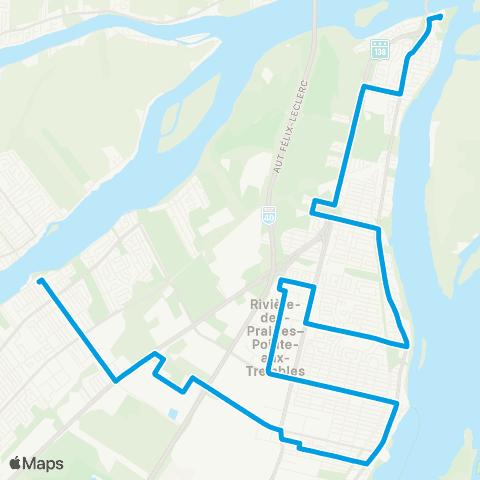 STM Pointe-aux-Trembles map