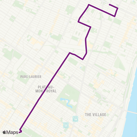 STM Avenue-du-Mont-Royal map