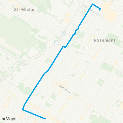STM Villeray map