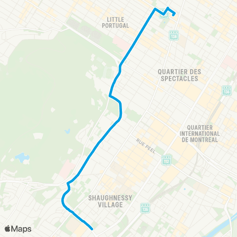 STM Avenue des Pins map