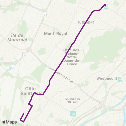 STM Van Horne map