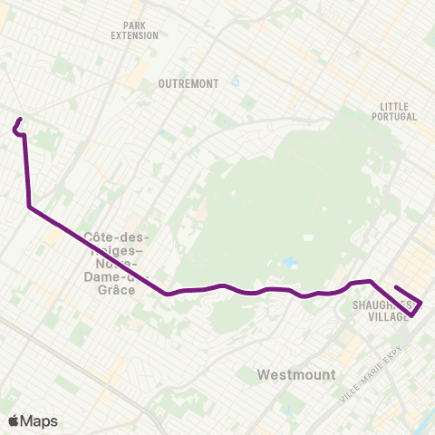 STM Côte-des-Neiges map