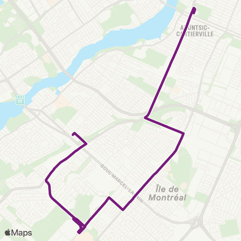 STM Henri-Bourassa map