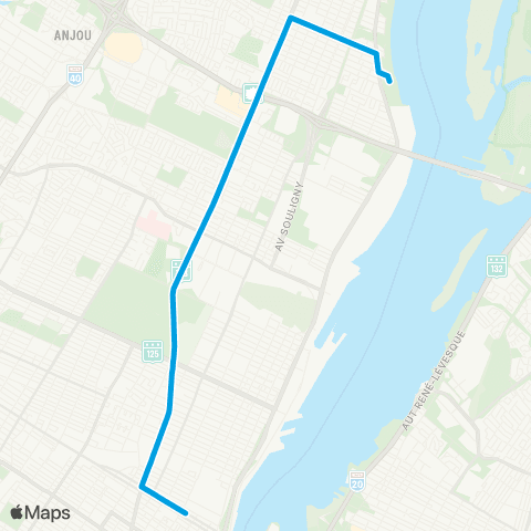 STM Sherbrooke map