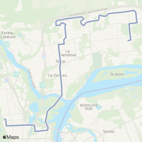 Lignes scolaires  map