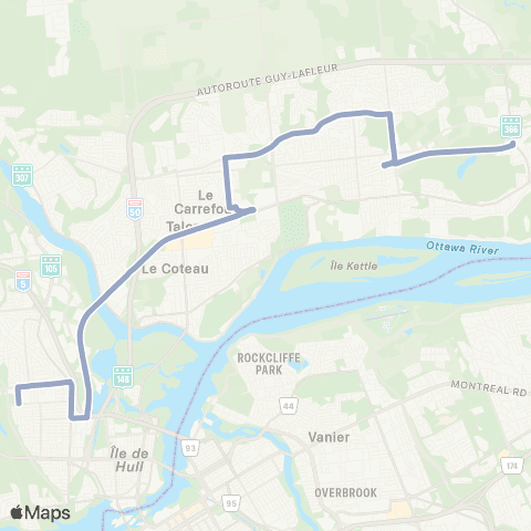 Lignes scolaires  map