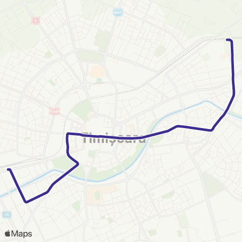 Transport Public Timișoara Gara de Nord - Stația Meteorologică map