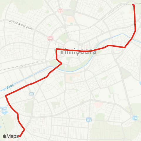 Transport Public Timișoara Shopping City - Stația Meteorologică map