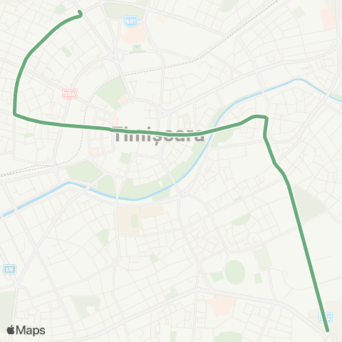 Transport Public Timișoara Calea Torontalului (Ciocanul) - Piața Gh. Domășneanu (AEM) map