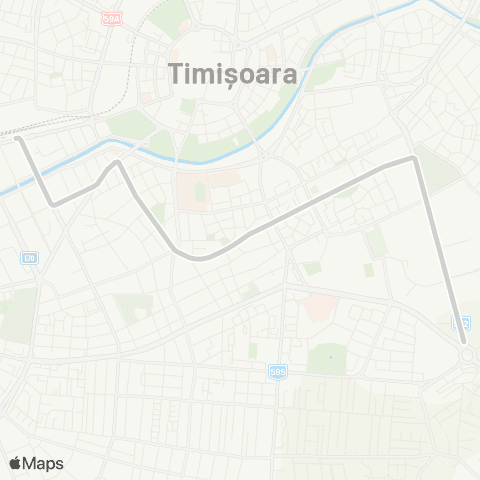 Transport Public Timișoara Gara de Nord - Piața Gh. Domășneanu (AEM) map