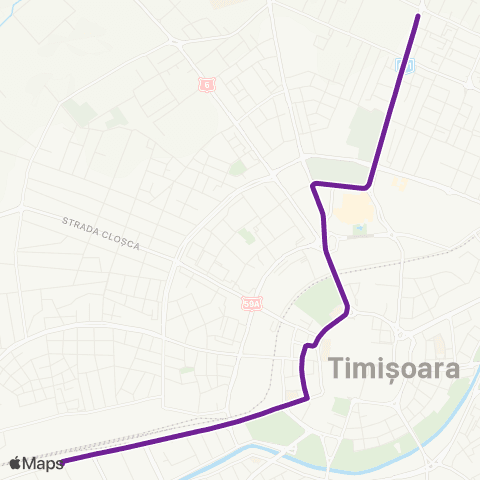Transport Public Timișoara Gheorghe Barițiu - Ion Ionescu de la Brad map