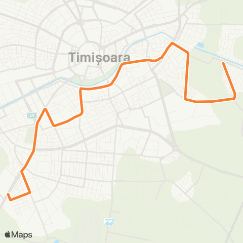 Transport Public Timișoara Școala Generală Plopi - Pod Calea Șagului map