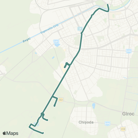 Transport Public Timișoara Catedrala Mitropolitană - Metro I / Incontro map