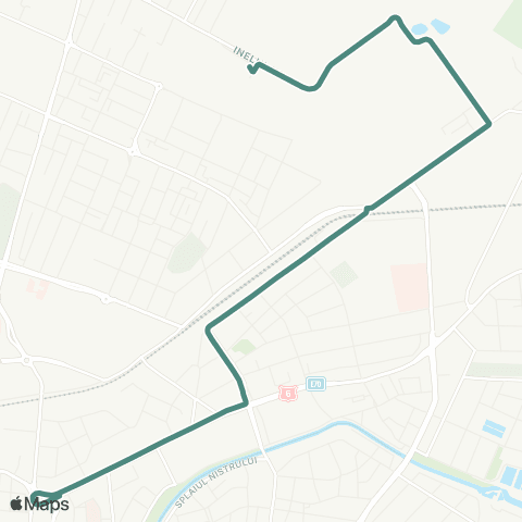 Transport Public Timișoara Bastion - Denya Forest map