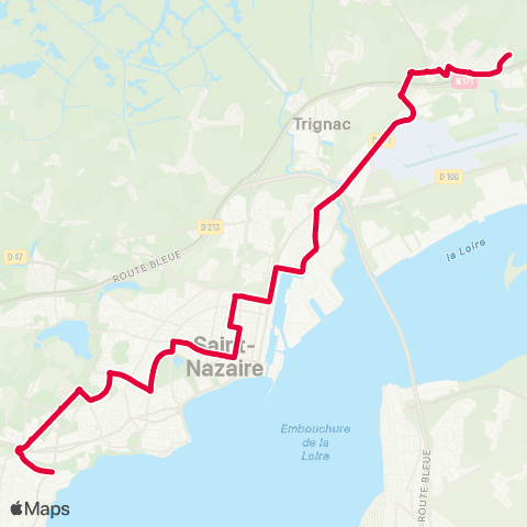 Ycéo Mobilité St-NAZAIRE Gavy - MONTOIR-DE-BRETAGNE L’Ormois map