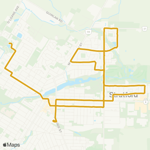 Stratford Transit East End / Devon map