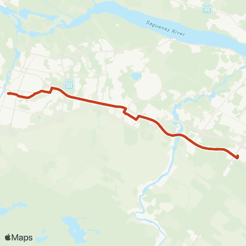 STS Terminus Jonquière - Faubourg Sagamie map