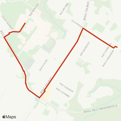 STS Séminaire - UQAC map