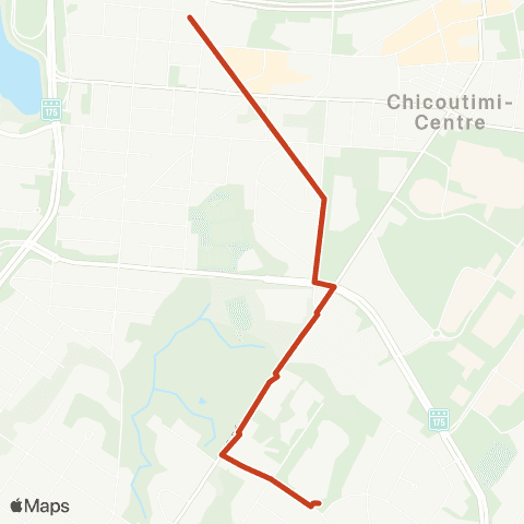 STS Terminus Chicoutimi - Oasis / Lafontaine map