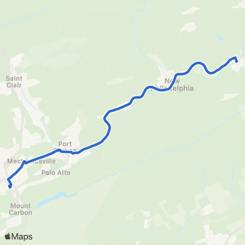 STS - Schuylkill Transportation System Middleport map