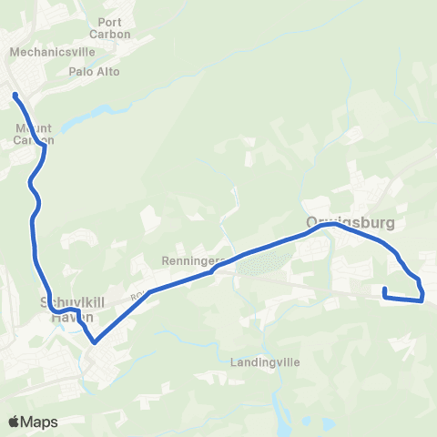 STS - Schuylkill Transportation System Southern Loop map