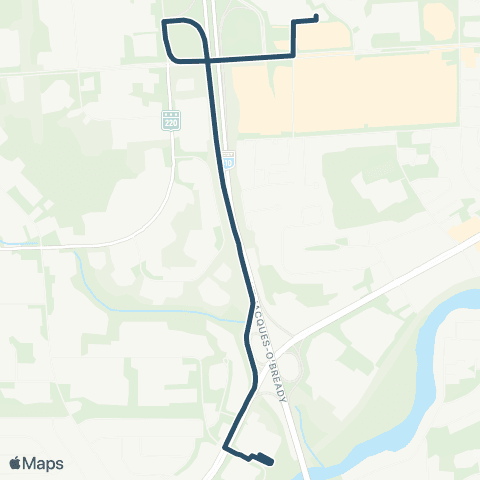 STS Northrop-Frye ↔︎ IGA Extra - King Ouest map