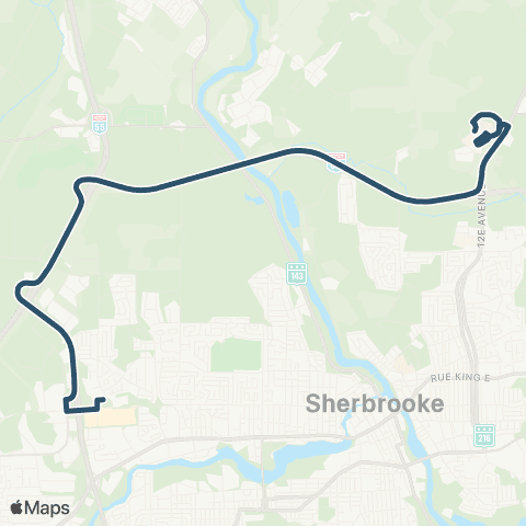 STS CHUS - Fleurimont ↔︎ Northrop-Frye map