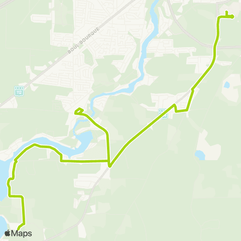 STS Université de Sherbrooke ↔︎ Val-du-Lac map