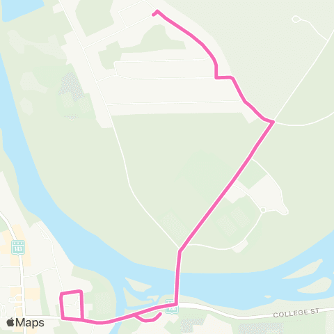 STS Alexander - Galt / Beattie / Atto ↔︎ Uni Bishop's map