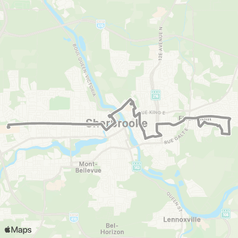 STS Galvin - Allard ↔︎ Carrefour de l'Estrie map