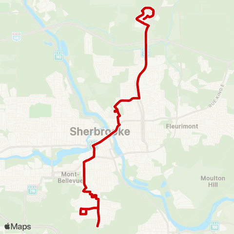 STS CHUS - Fleurimont ↔︎ André / Hallée map