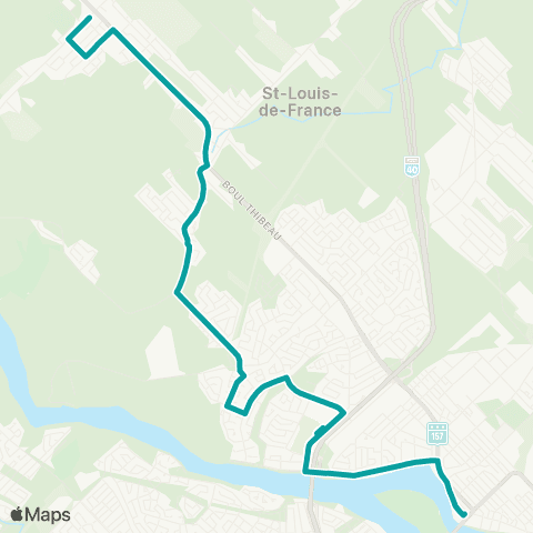 STTR Fusey ↔ St-Louis-de-France map