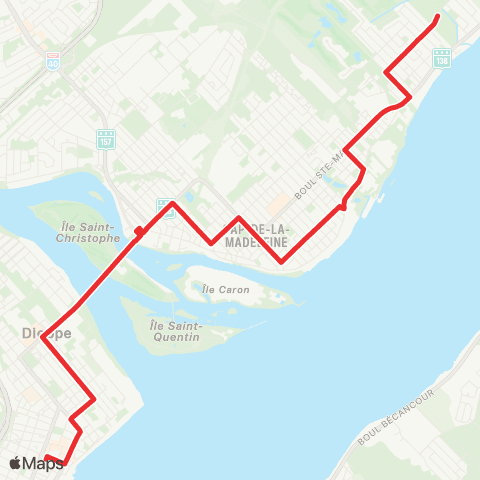 STTR Centre-Ville ↔ Ste-Marthe map