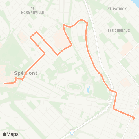 STTR Centre-Ville ↔ UQTR map