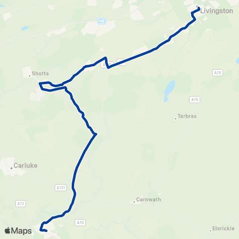 Stuart's Coaches Kirk Green - Bus Station map