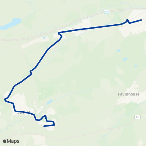 Stuart's Coaches Stewart Drive - Knoll Croft Road map