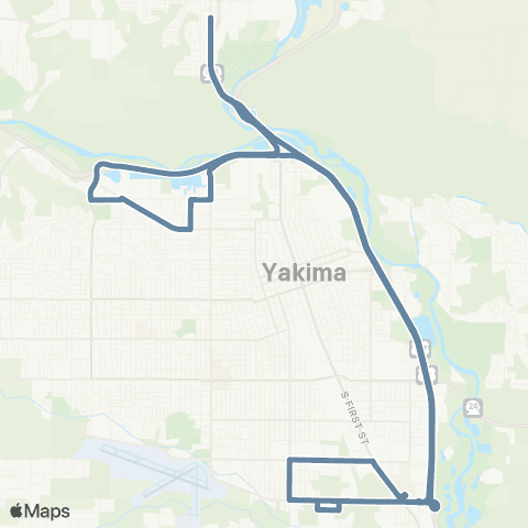 Selah Transit Selah-Yakima map