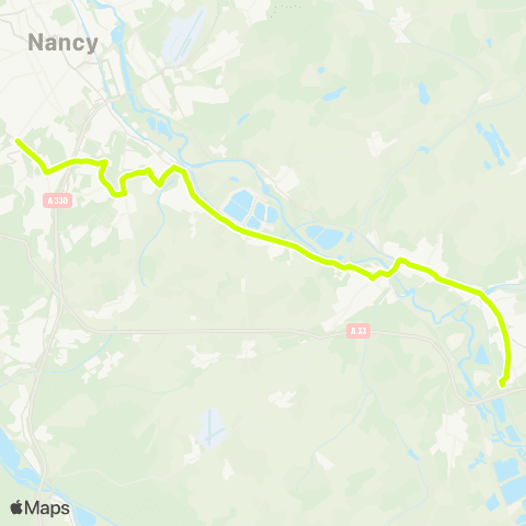 Réseau Sub Dombasle <> Vandoeuvre map