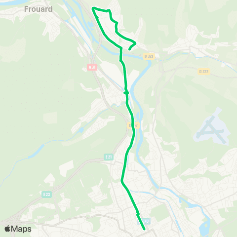 Réseau Sub Bouxieres <> Nancy Carnot map