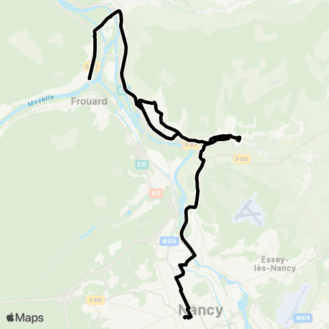 Réseau Sub Montenoy <> Gare République map