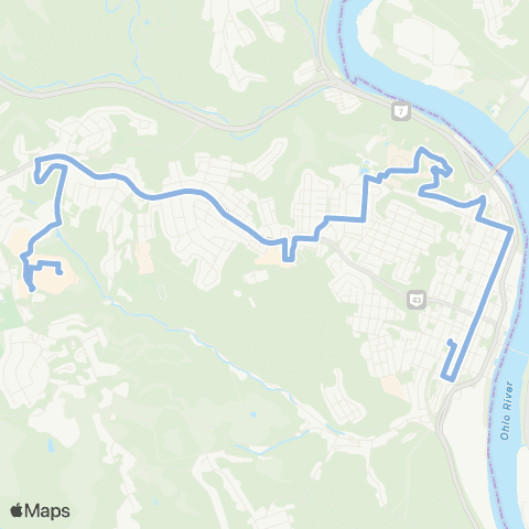 SVRTA Blue - Fourth Street map