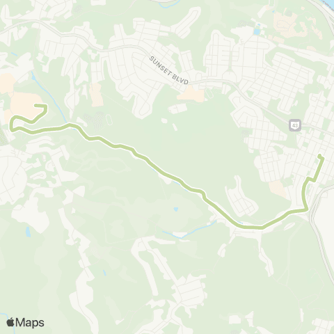 SVRTA Green Express map