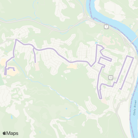 SVRTA Purple - Express map