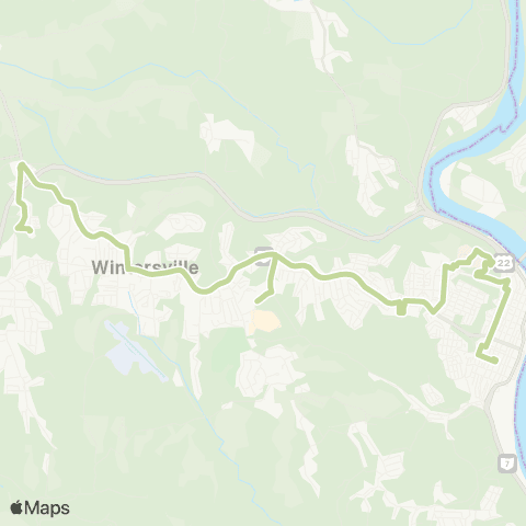 SVRTA Wintersville Saturday map