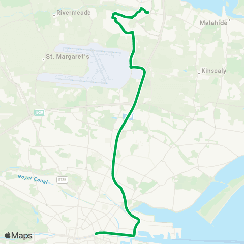 Swords Express Eden Quay - Swords map