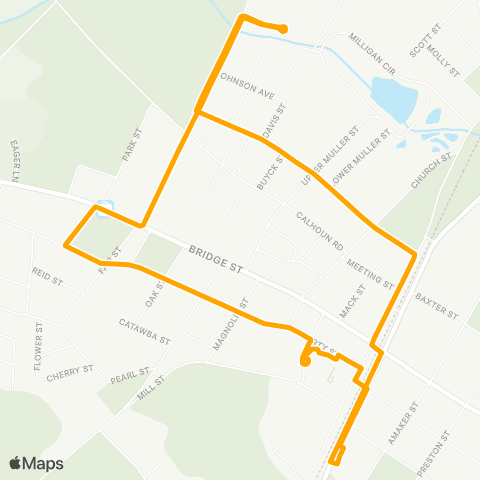 Santee Wateree RTA Saint Matthews map